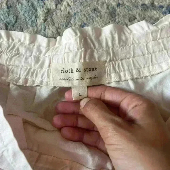 NWT cloth and stone baby pink lightweight shorts large - Picture 3 of 5